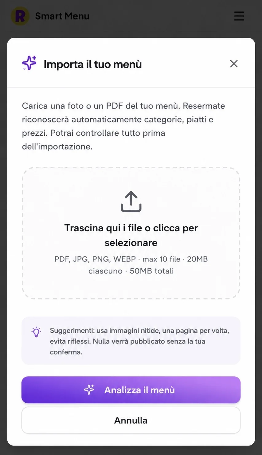 1. Importa da PDF o foto