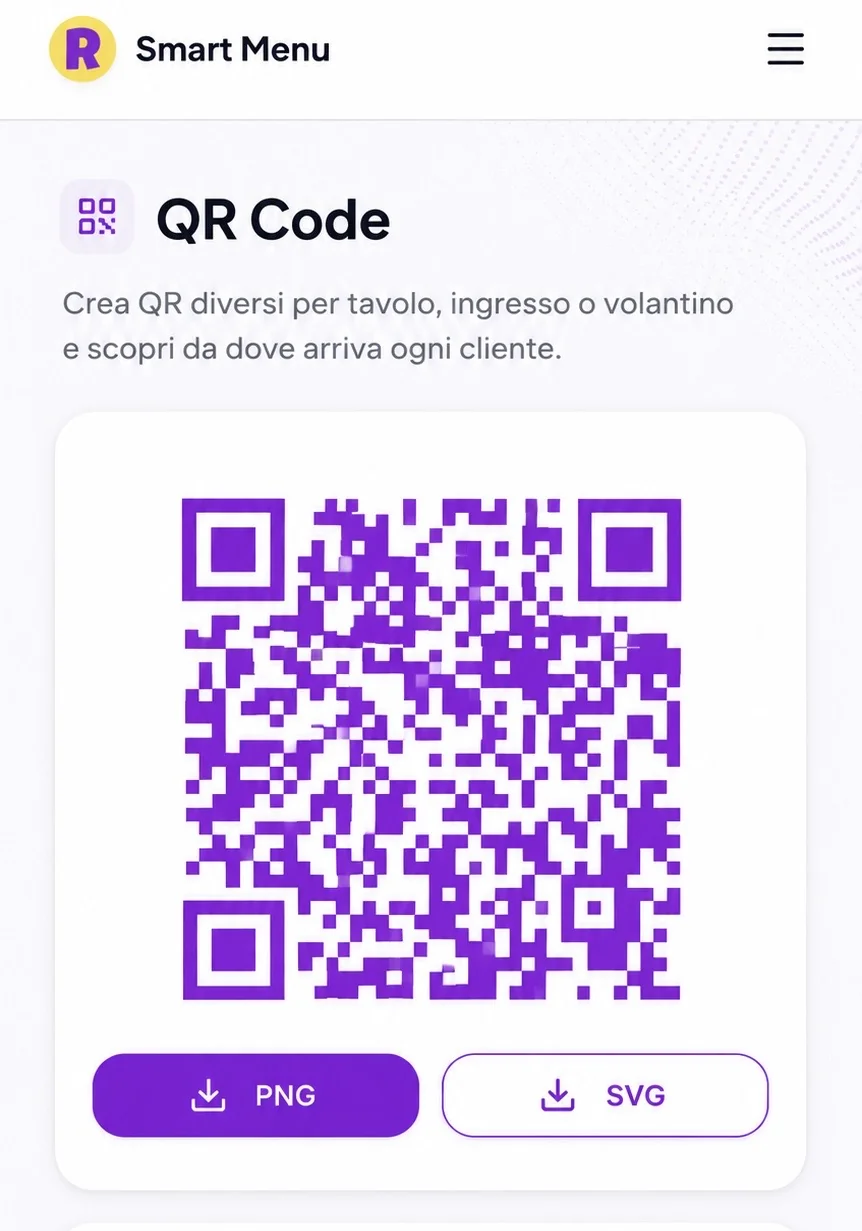 3. Scarica il QR code
