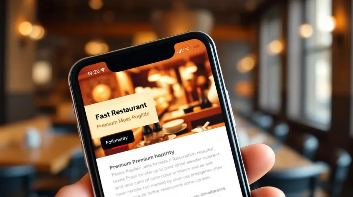 menù del ristorante visualizzato nella scheda Google Business Profile